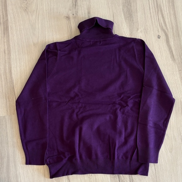 Joseph A. Purple Turtle Neck - Picture 3 of 5
